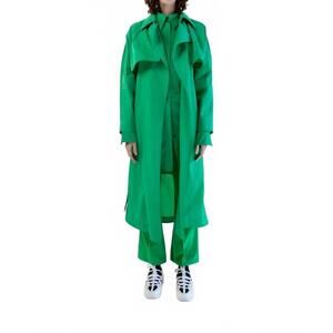 NEW MAISON RABIH KAYROUZ taffeta long coat in grass